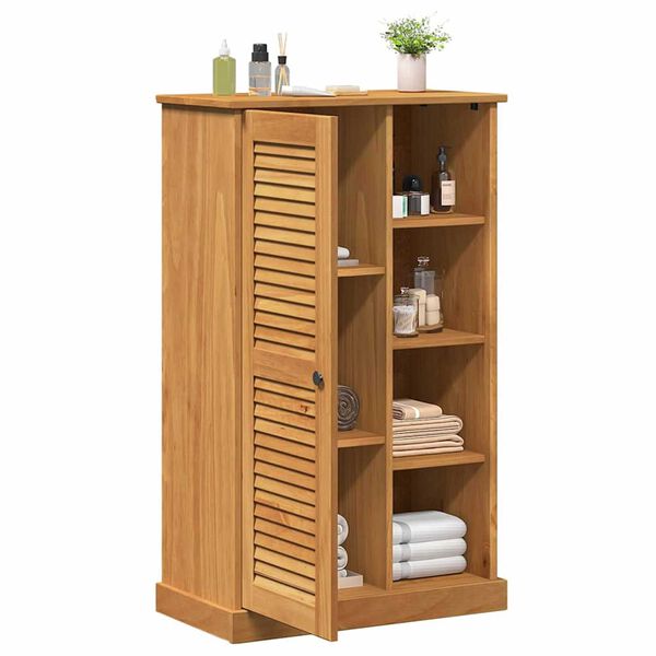 vidaXL Badezimmerschrank VIGO Braun und Honigbraun 68 x 34 x 110 cm