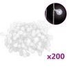 vidaXL Lichterkette Kugeln 20 m 200 LED Kaltwei&szlig; 8 Funktionen