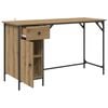 vidaXL Computertisch Artisan-Eiche 131 x 48 x 75 cm Holzwerkstoff