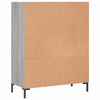 vidaXL Bücherregal Grau Sonoma 69,5x32,5x90 cm Holzwerkstoff