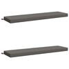 vidaXL Bankkissen SOEST 2 stk. 100 % Polyester Grau 160 x 40 x 8 cm