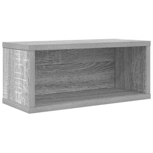 vidaXL CD Aufbewahrungsregal Sonoma-Grau 40 x 17 x 17 cm Holzwerkstoff