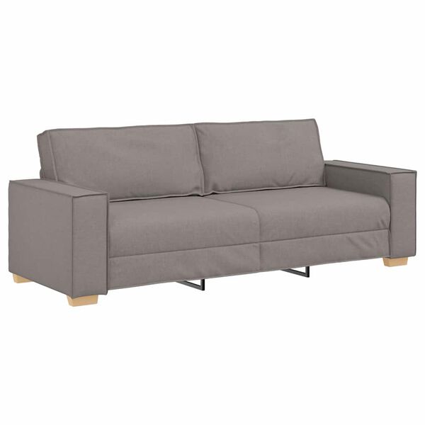 vidaXL 3-Sitzer-Sofa Taupe 180 cm Stoff