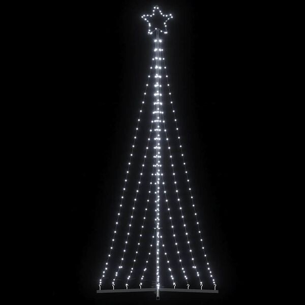 vidaXL LED Weihnachtsbaum 447 LEDs Kaltweiß 250 cm