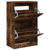 vidaXL Schuhschrank R&auml;uchereiche 60x34x96,5 cm Holzwerkstoff