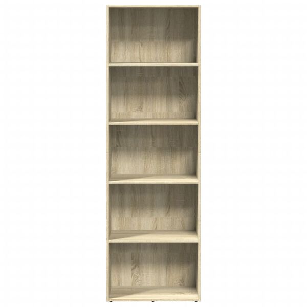 vidaXL Bücherregal Sonoma-Eiche 60x30x189 cm Holzwerkstoff