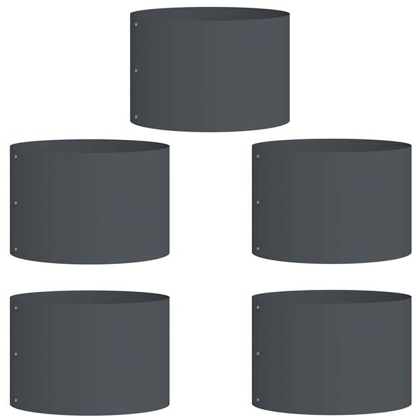 vidaXL Garten-Pflanzgef&auml;&szlig; 5 pcs Anthrazit 30 x 30 x 20 cm