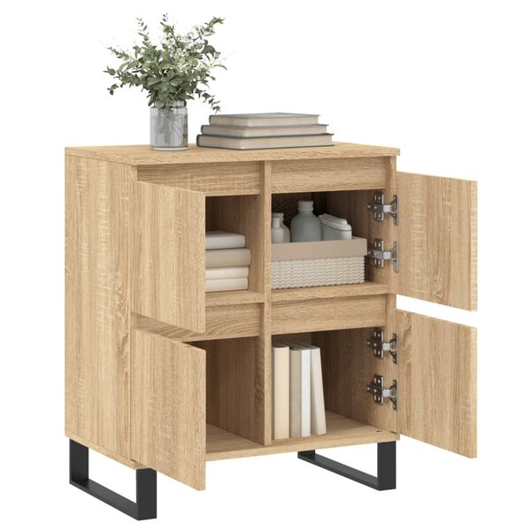 vidaXL Sideboard Sonoma-Eiche 60x35x70 cm Holzwerkstoff