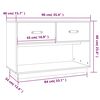 vidaXL TV-Schrank Schwarz 90x40x60 cm Massivholz Kiefer