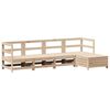 vidaXL 5-tlg. Garten-Sofagarnitur Massivholz Kiefer