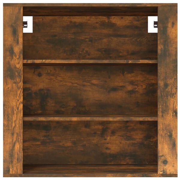 vidaXL Wandschrank R&auml;uchereiche 80x33x80 cm Holzwerkstoff
