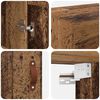 vidaXL Wandschrank Altholz 34,5 x 34 x 90 cm Holzwerkstoff