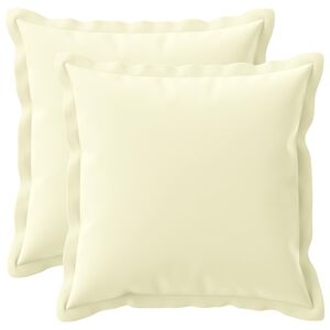 vidaXL Kissenbezug 2 stk. HOUTEN Creme 30 x 30 cm Polyester
