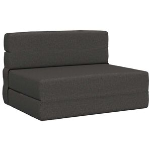 vidaXL Klappsofa Bett Dunkelgrau 70 x 72 x 60 cm Stoff