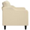 vidaXL 2-Sitzer-Sofa Creme 140 cm Stoff