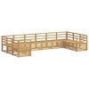 vidaXL Outdoor-Sofagarnitur 10 pcs Wei&szlig; 363 x 185,5 x 73 cm