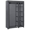 vidaXL Faltschrank Grau 110x45x175 cm Stoff