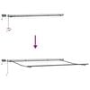 vidaXL Einziehbare Markise Schwarz 400 x 350 cm Stoff
