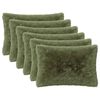 vidaXL Kissenbezug 6 pcs HEERLEN Gr&uuml;n 50 x 70 cm PV Fleece