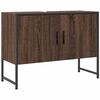 vidaXL Waschbeckenunterschrank Braun Eichen-Optik 80x33x60 cm