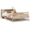 vidaXL Massivholzbett mit Regal ohne Matratze 150x200 cm Kiefernholz