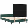 vidaXL Boxspringbett mit Kopfteil Dunkelgr&uuml;n 120 x 200 cm Samt
