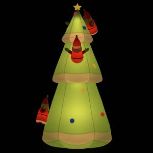 vidaXL Aufblasbarer Weihnachtsbaum mit LEDs 500 cm