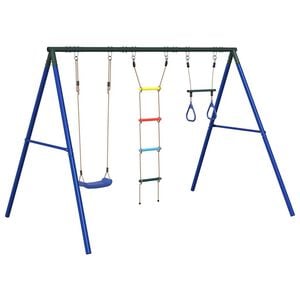 vidaXL Schaukel-Set mit Schaukelsitz Trapez und Strickleiter