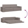 vidaXL Schlafsofa 200cm Taupe Stoff