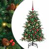 vidaXL K&uuml;nstlicher Weihnachtsbaum mit 150 LEDs mit St&auml;nder Gr&uuml;n 120 cm