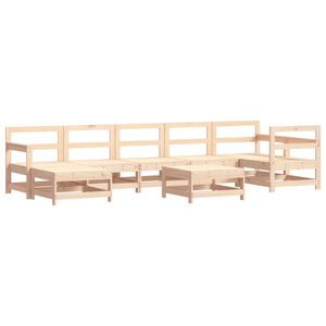 vidaXL 8-tlg. Garten-Lounge-Set Massivholz Kiefer