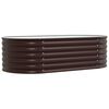 vidaXL Hochbeet Braun 160 x 80 x 44 cm Stahl