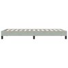 vidaXL Bettgestell ohne Matratze Hellgrau 90x220 cm Samt