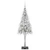 vidaXL Weihnachtsbaum mit 150 LEDs Wei&szlig; 150 cm PE und Stahl