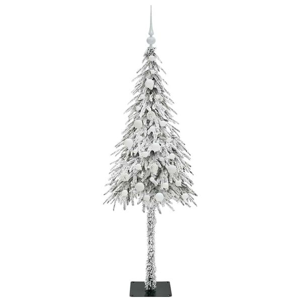 vidaXL Weihnachtsbaum mit 150 LEDs Wei&szlig; 150 cm PE und Stahl