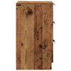 vidaXL Nachttische 2 Stk. Altholz-Optik 40x36x65 cm Holzwerkstoff