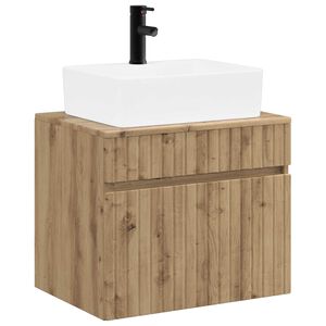 vidaXL Badezimmerm&ouml;bel-Set Artisan-Eiche Holzwerkstoff