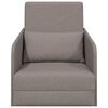 vidaXL Schlafsofa 60cm Taupe Stoff
