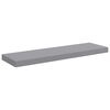 vidaXL Schweberegale 2 Stk. Grau 80x23,5x3,8 cm MDF