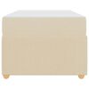 vidaXL Bettrahmen mit Matratze Creme 90 x 200 cm Stoff