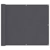 vidaXL Balkon-Sichtschutz Anthrazit 90x800 cm 100 % Polyester-Oxford