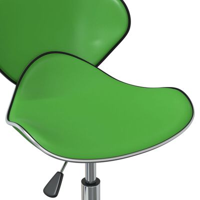 vidaXL Esszimmerstühle 4 Stk. Drehbar Grün Kunstleder