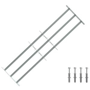 vidaXL Sicherheitsgitter f&uuml;r Fenster mit 3 Querstangen 3 pcs