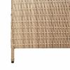 vidaXL Raumteiler Beige 147 x 180 cm Poly-Rattan