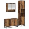 vidaXL Badezimmerm&ouml;bel-Set 3 stk. Altholz 35 x 37,5 x 188,5 cm