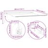 vidaXL Einziehbare Markise Mehrfarbig 300 x 250 cm