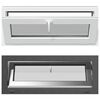 vidaXL Kellerfenster RISOR 100 x 40 cm PVC und Glas Anthrazit