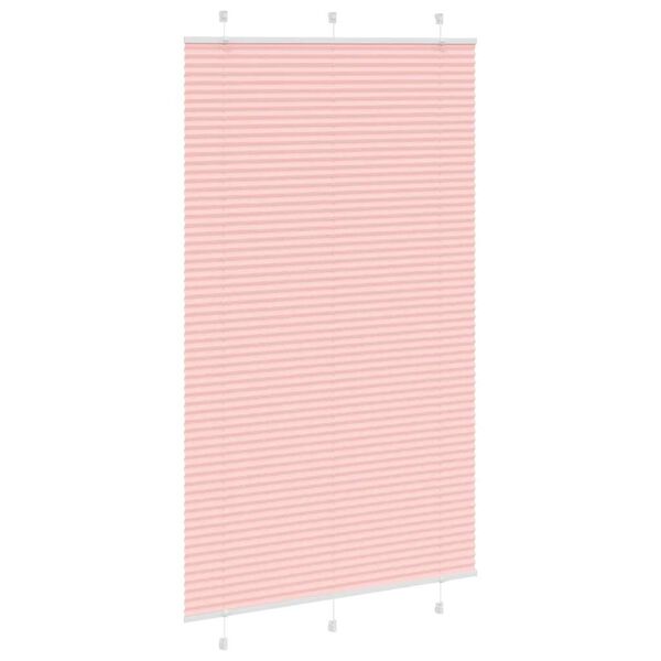 vidaXL Plissee Rosa 120x200 cm Stoffbreite 119,4 cm Polyester