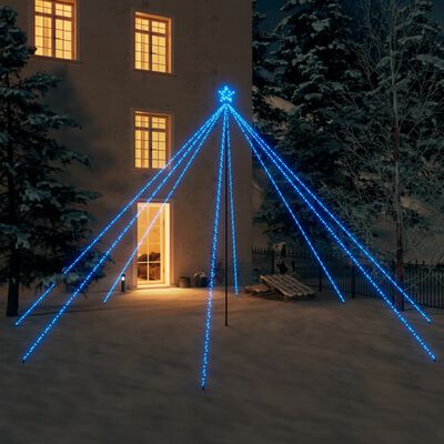 vidaXL Weihnachtsbaum-Lichterkette Indoor Outdoor 800 LEDs Blau 5m