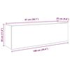 vidaXL Bad-Wandschrank Sonoma-Eiche 100x25x30 cm Holzwerkstoff